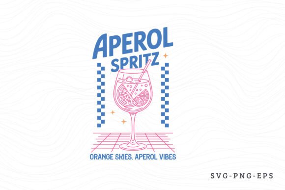 Aperol Spritz, Summer Cocktail SVG PNG