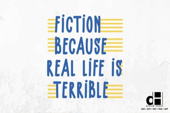Book Funny Fiction Quote SVG PNG
