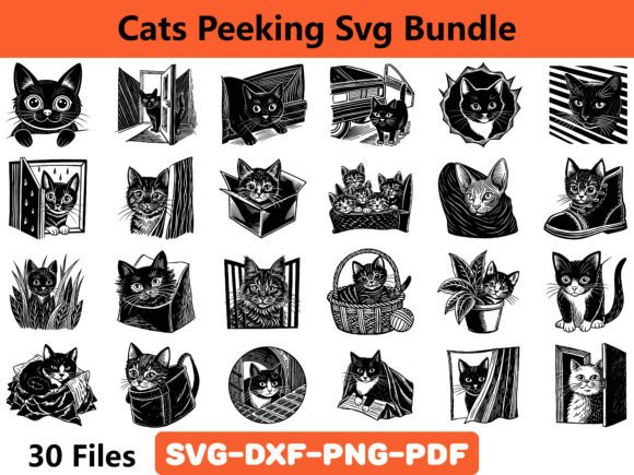 Cats Peeking Svg Bundle Review