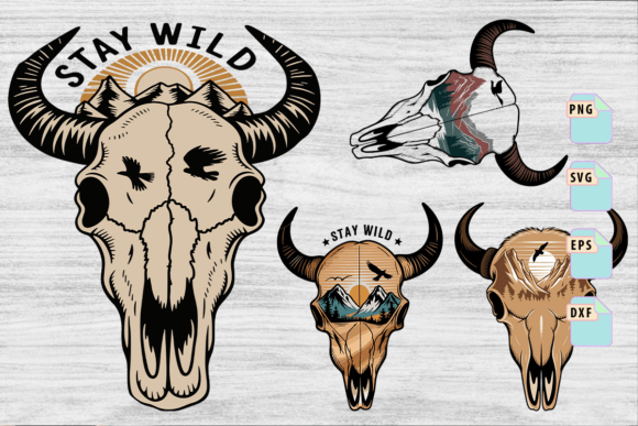 Cow Skull Floral Svg Bundle