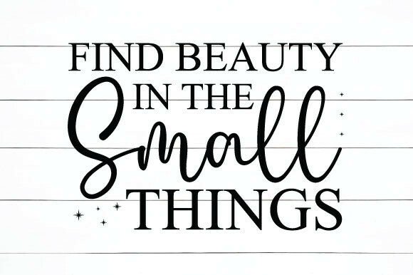 Find Beauty in the Small Things SVG PNG