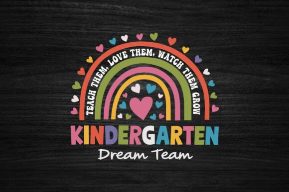 Kindergarten Teacher SVG, Rainbow Shirt