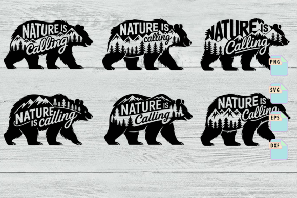 Nature is Calling Svg, Wild Bear Bundle