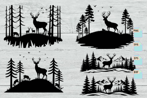 Nature Scene Svg, Forest Scene Bundle