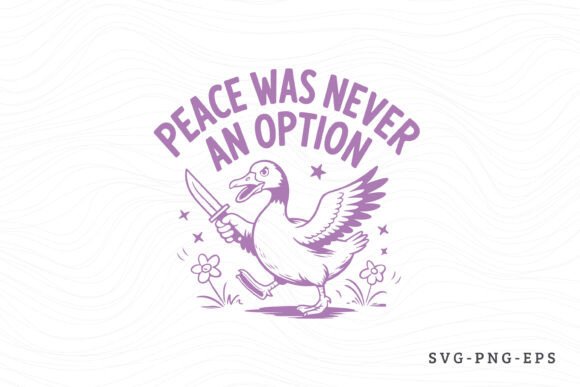 Retro Silly Goose SVG – Peace Was Never